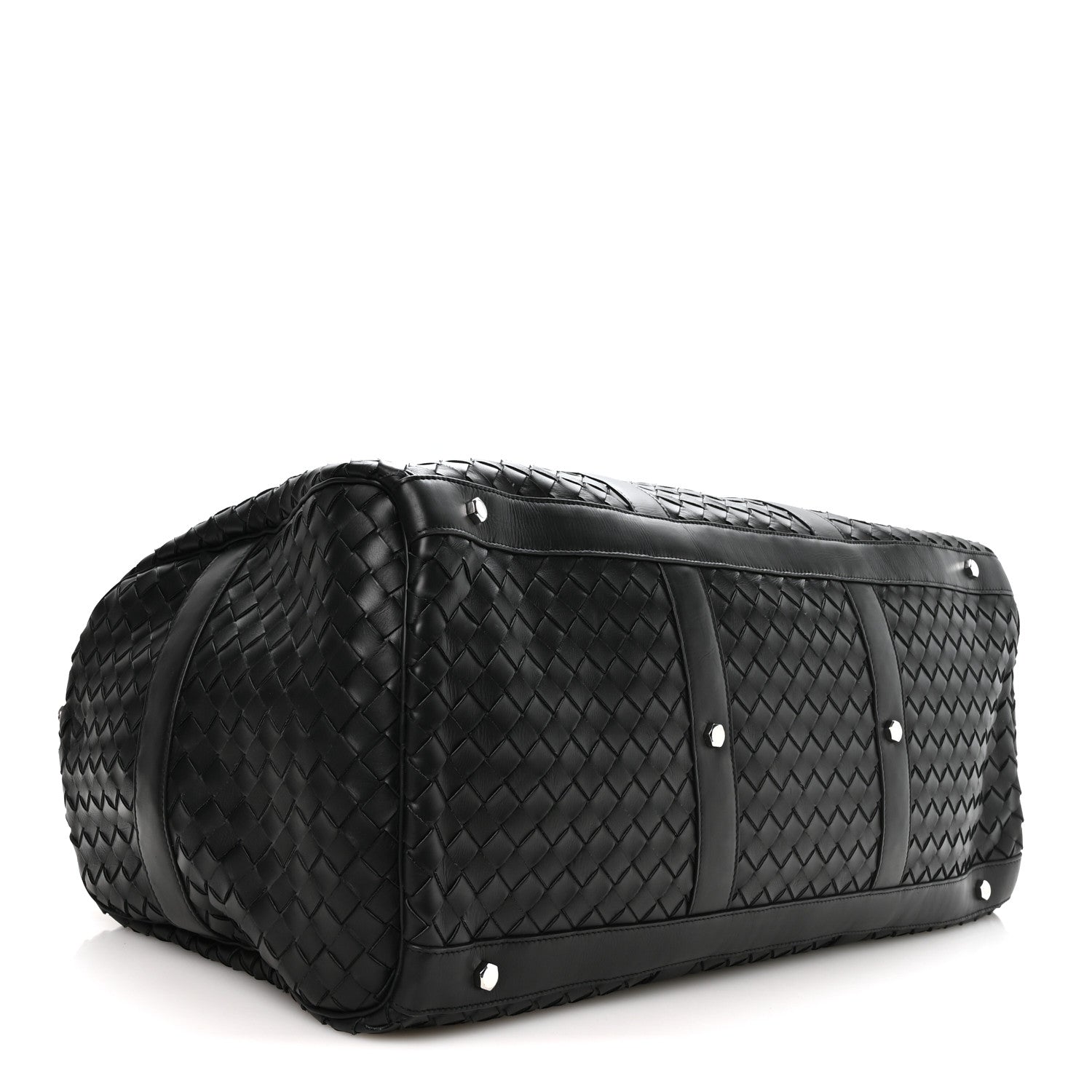 Nappa Intrecciato Weekend Bag Black