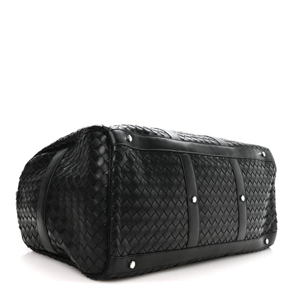 Nappa Intrecciato Weekend Bag Black