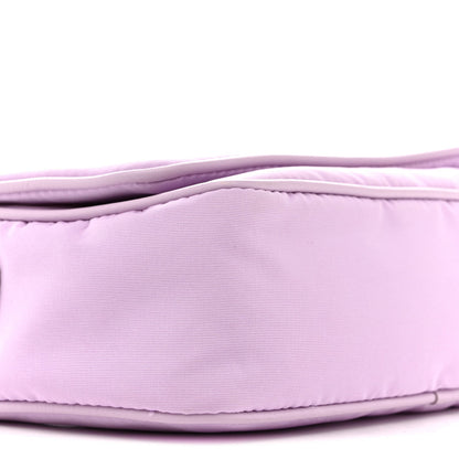 Nylon Skull Camera Crossbody Bag Lilac