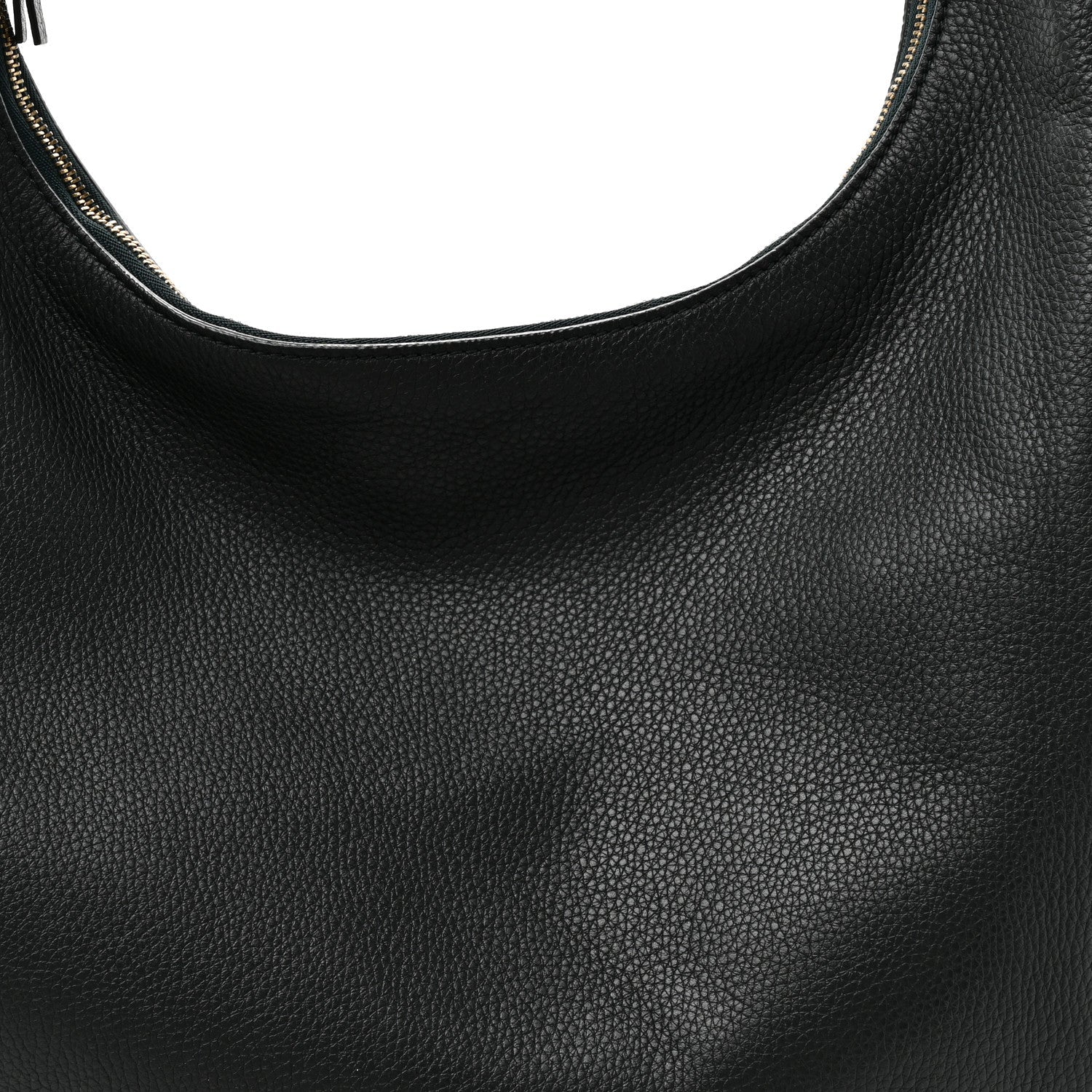 Grained Calfskin Medium Everyday Shoulder Bag Bottle Green