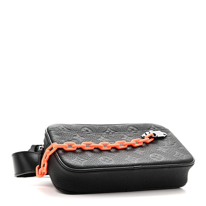 Taurillon Monogram Uniformes Solar Ray Soft Pochette Volga Belt Bag Black