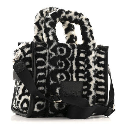 Polyester Cotton Oversized Monogram Medium Traveler Tote Bag Black Ivory