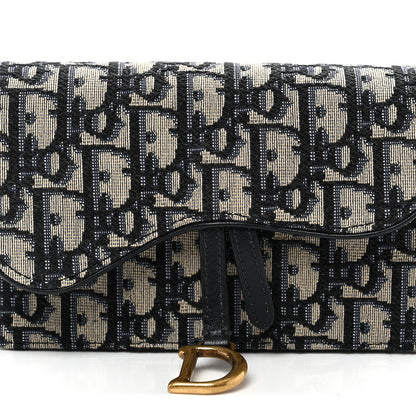 Oblique Saddle Belt Bag Blue