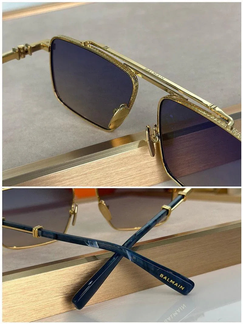 BALMAIN BPS-149C Gold-Silver Sunglasses  ✨