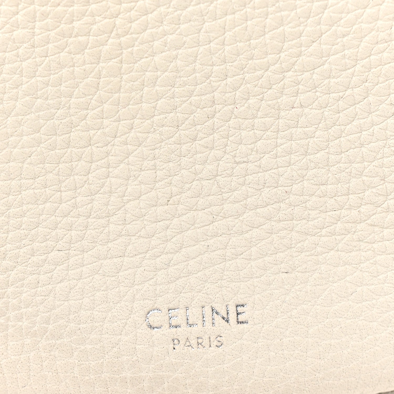 Supple Grained Calfskin Nano Big Bag Bucket White