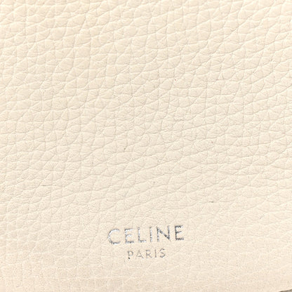 Supple Grained Calfskin Nano Big Bag Bucket White