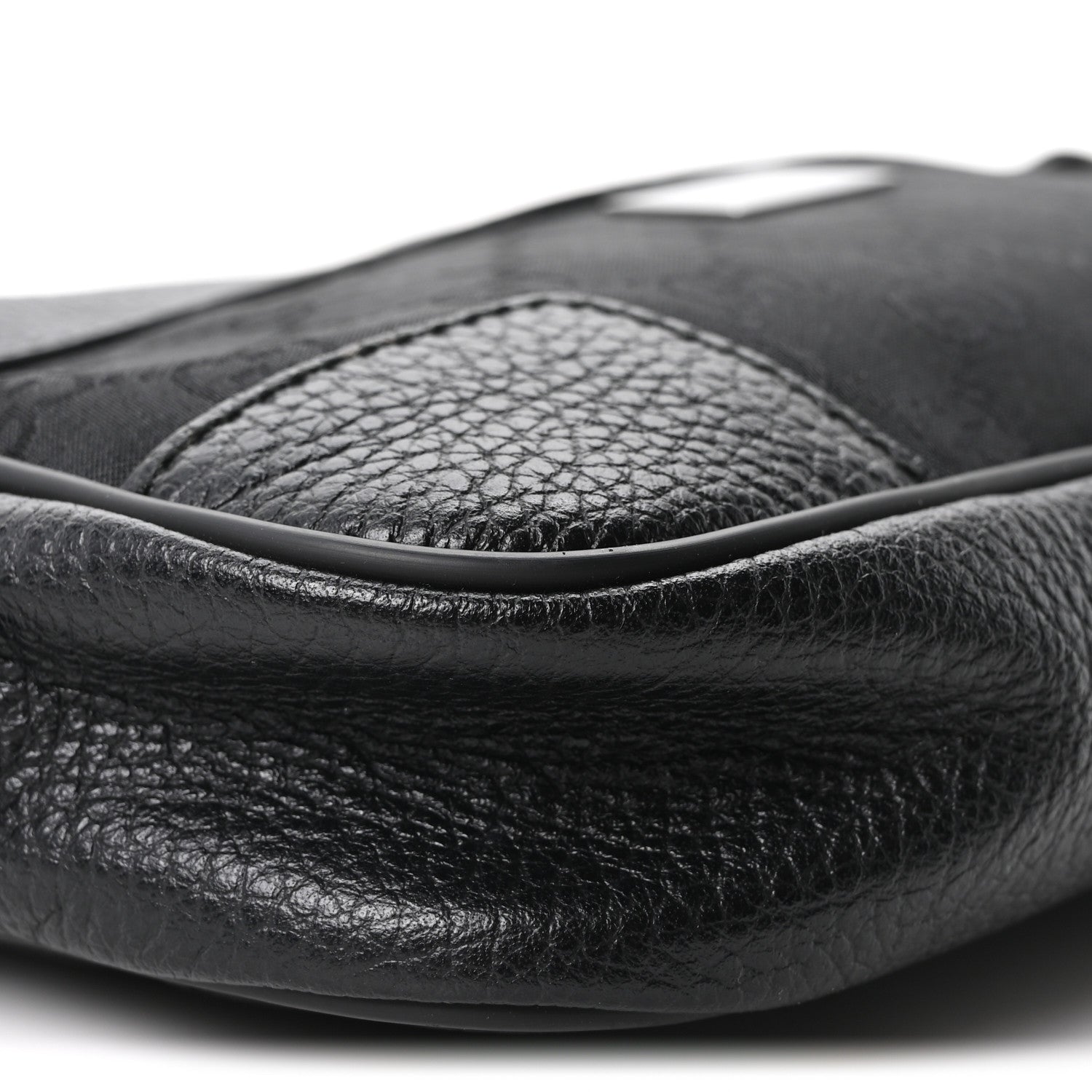 Nylon Monogram Belt Bag Black