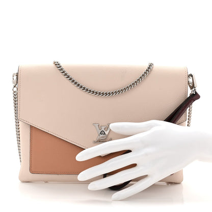 Soft Calfskin My Lockme Pochette Rose Silk Quartz