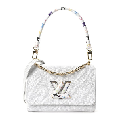 LV X TM Epi Twist MM Slim Shoulder Bag White