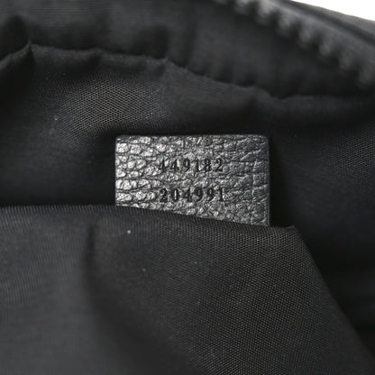 Nylon Monogram Fanny Pack Belt Bag Black