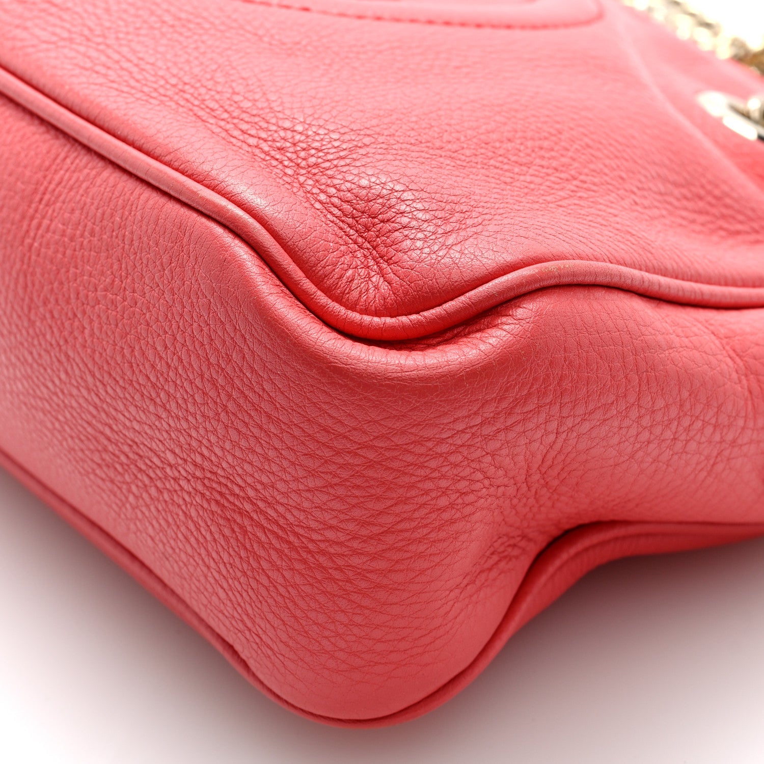 Pebbled Calfskin Small Soho Bowler Begonia Pink