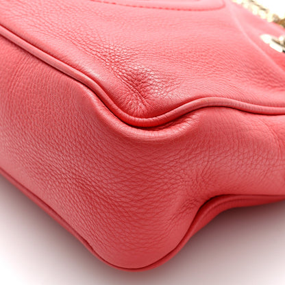 Pebbled Calfskin Small Soho Bowler Begonia Pink