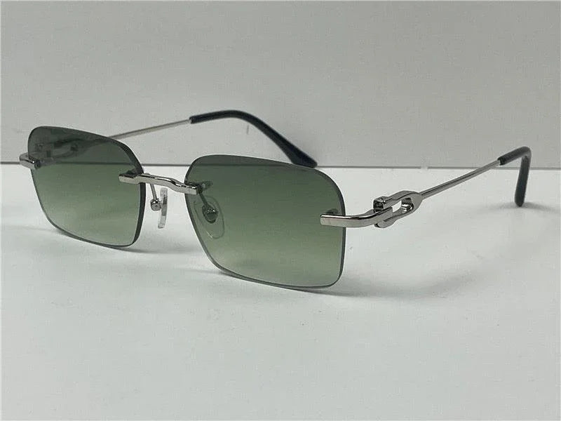 CARTIER  CT0290  Gold-Silver Men's Sunglasses 👑