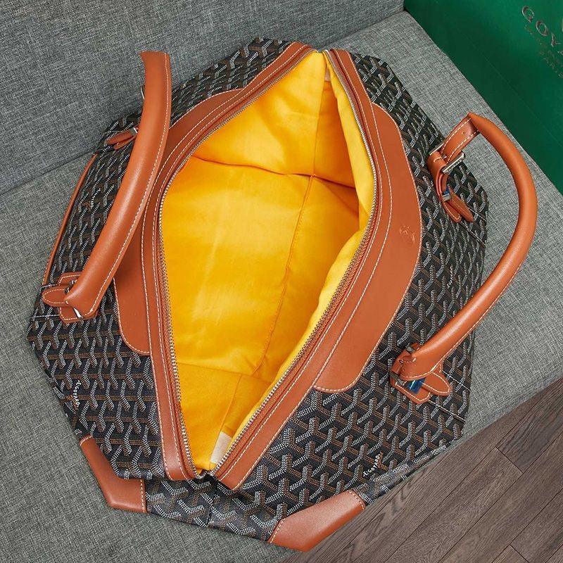 Goyard Boston 50 Bag In Goyardine Canvas Travel Bag Luggage ✨