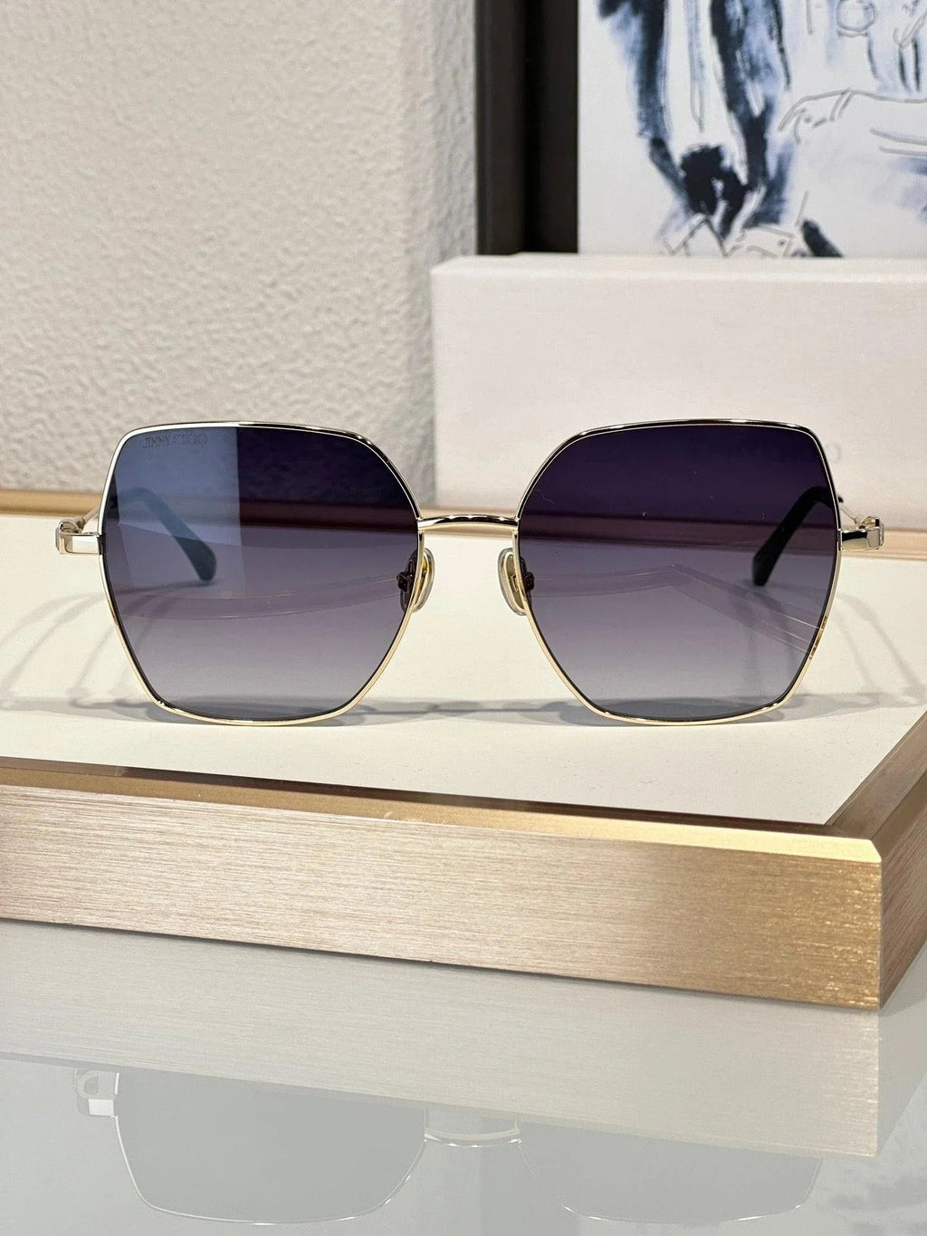 Jimmy Choo REYES/S Sunglasses with Glitter women's ✨