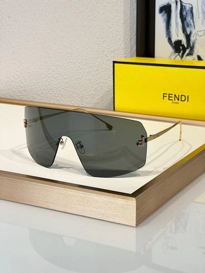Fendi 2024 First Mask FE 4121 US 28G Shield Sunglasses Women&