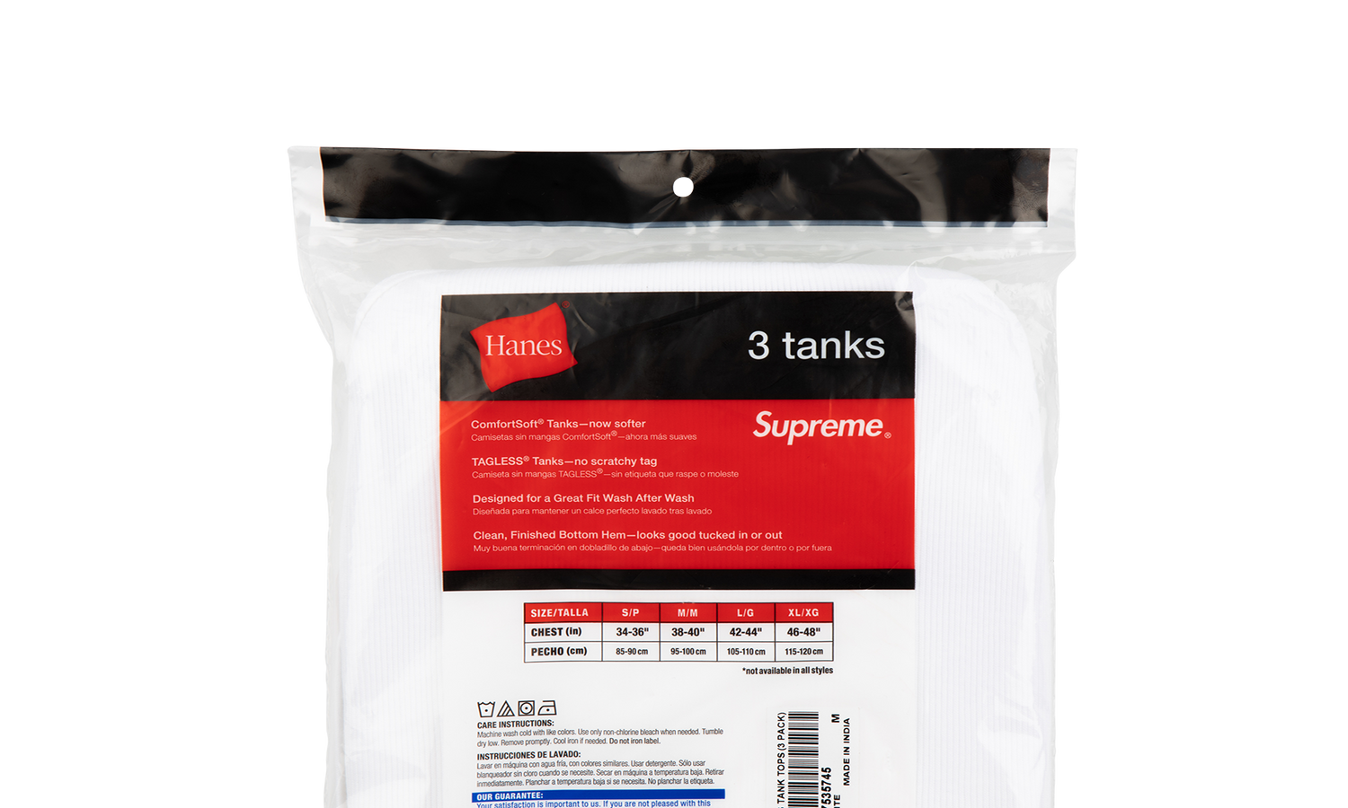 Hanes Tagless Tank Tops 3 Pack "SS20" SU9283