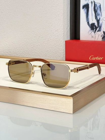 Cartier CT 0363S-NV Horn (Gold/Black) / Wood (Gold/Red)  $3495 ✨