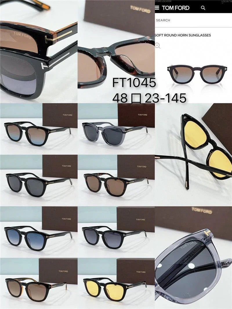 TOM FORD SOFT ROUND HORN SUNGLASSES {RETAIL PRICE $1690}
