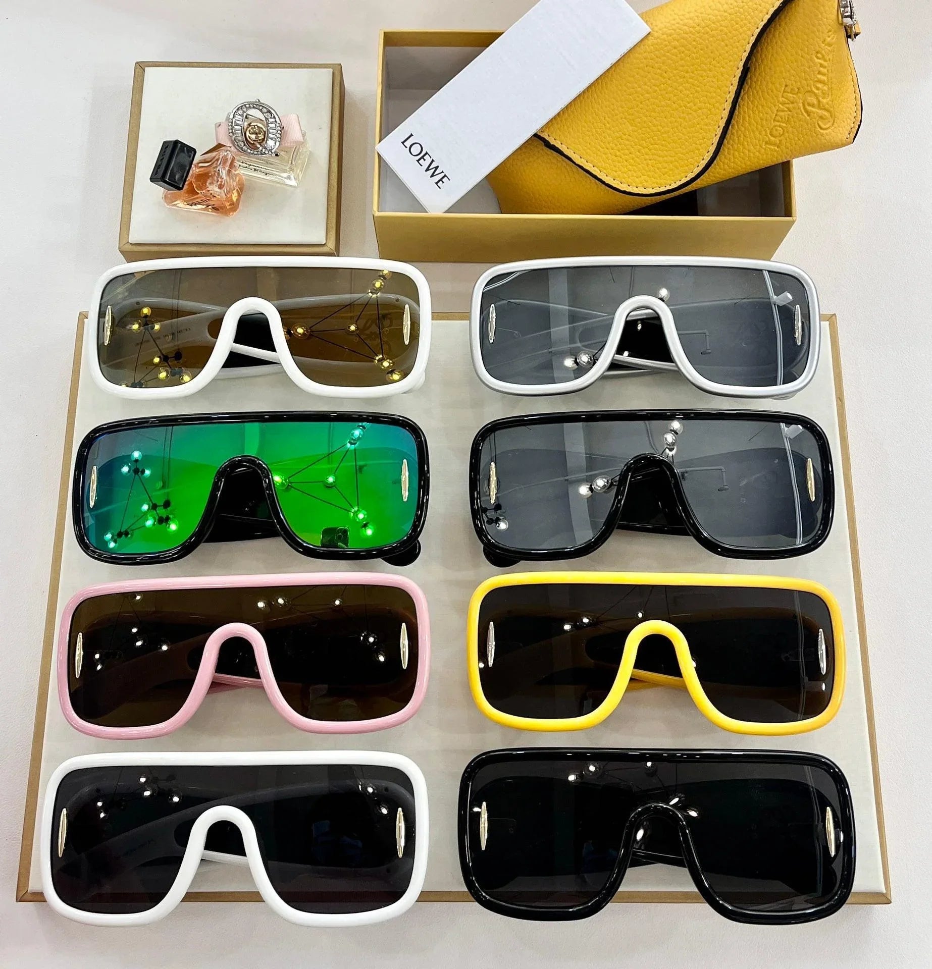 2024 New Season LOEWE Anagram mask sunglasses in acetate✨