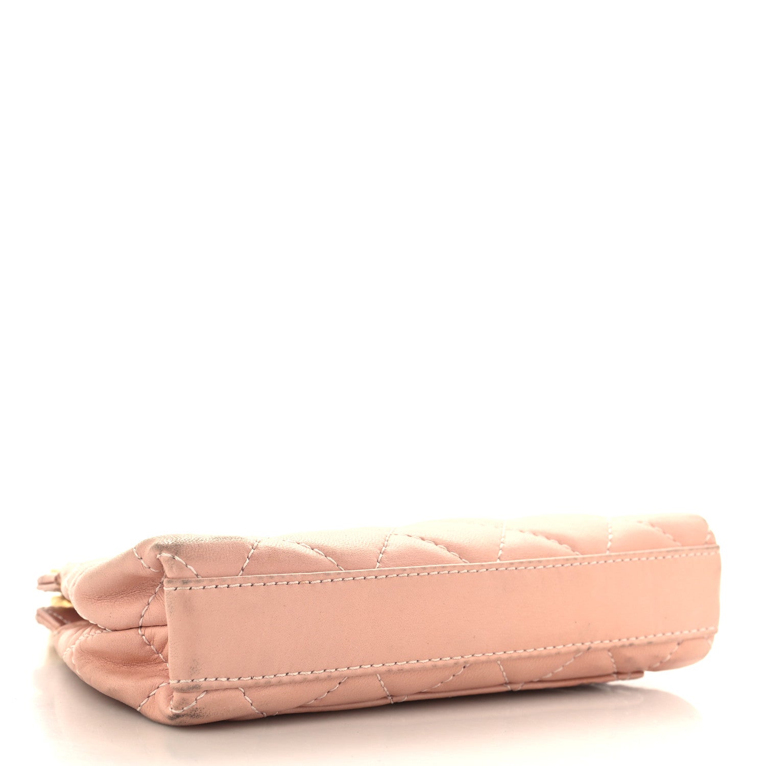 Lambskin Quilted Mini Evening Bag Pink