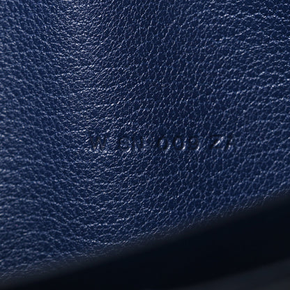 Chevre Chamkila Kelly Pocket Long Wallet Bleu Indigo