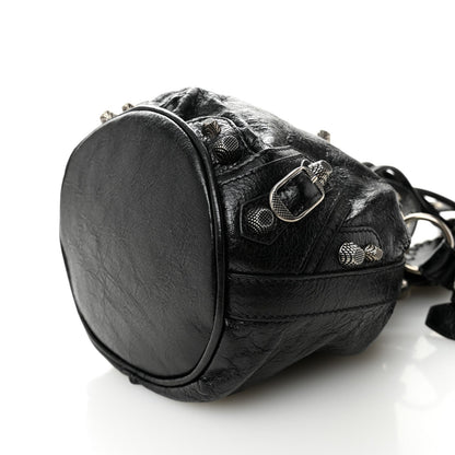Agneau Arena Le Cagole Bucket Bag XS Black