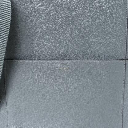 Soft Grained Calfskin Sangle Bucket Bag Storm