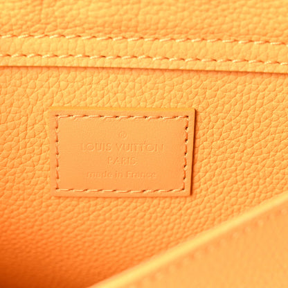 Grained Calfskin Aerogram Takeoff Sling Safran Yellow