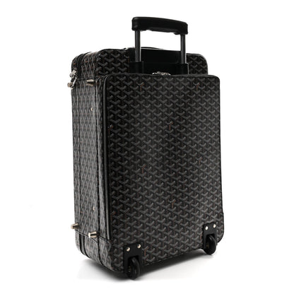 Goyardine Rolling Suitcase Trolley PM Black