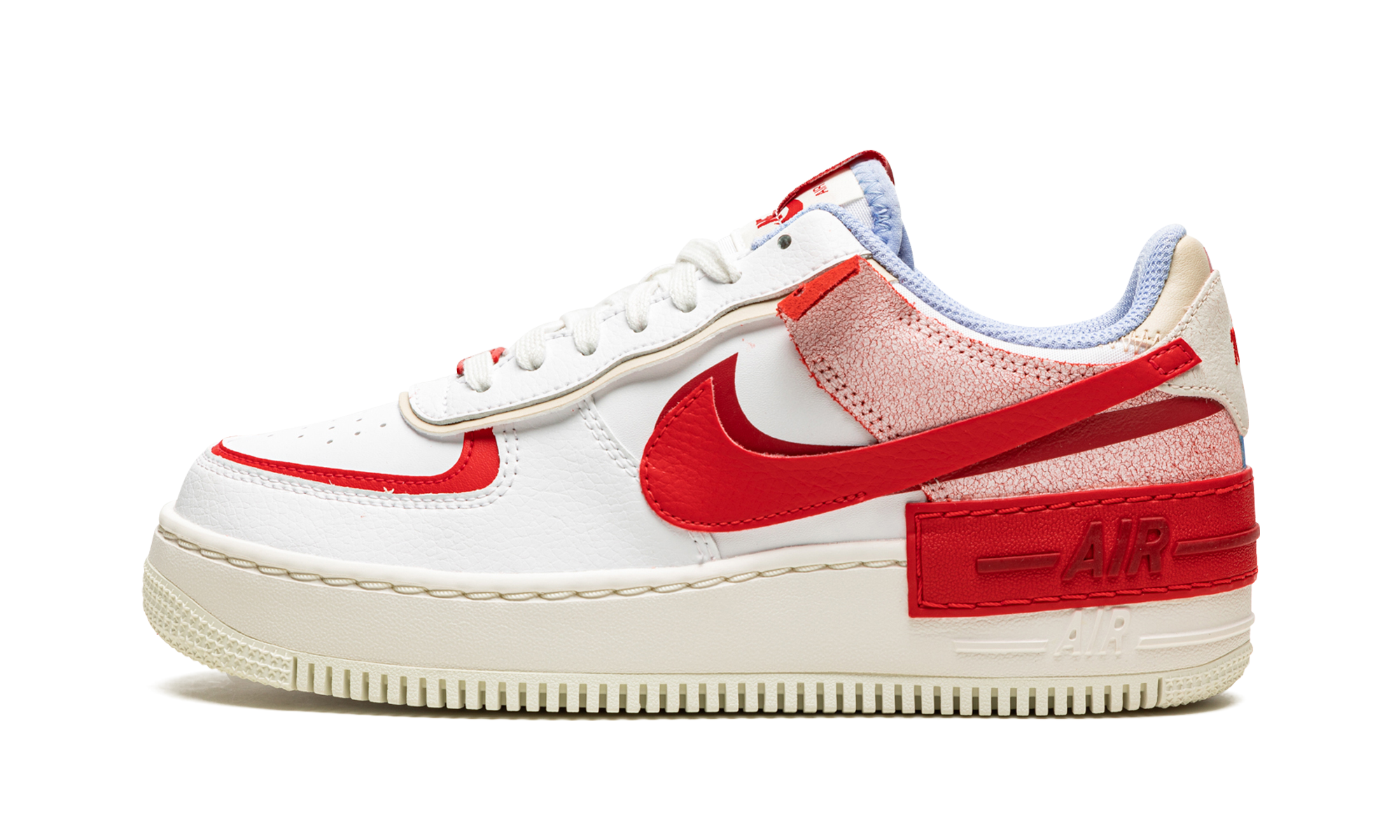 AIR FORCE 1 LO SHADO MNS WMNS "Red Cracked Leather" CI0919 108
