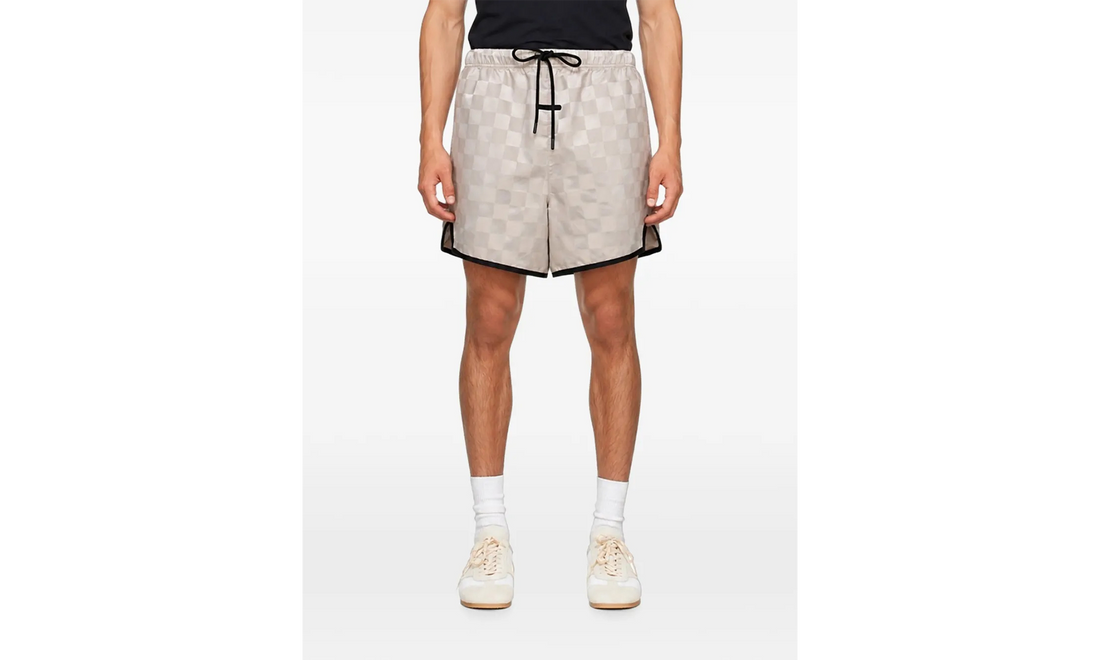 Essentials Nylon Checkered Gym Short "Seal" RW00301 0225