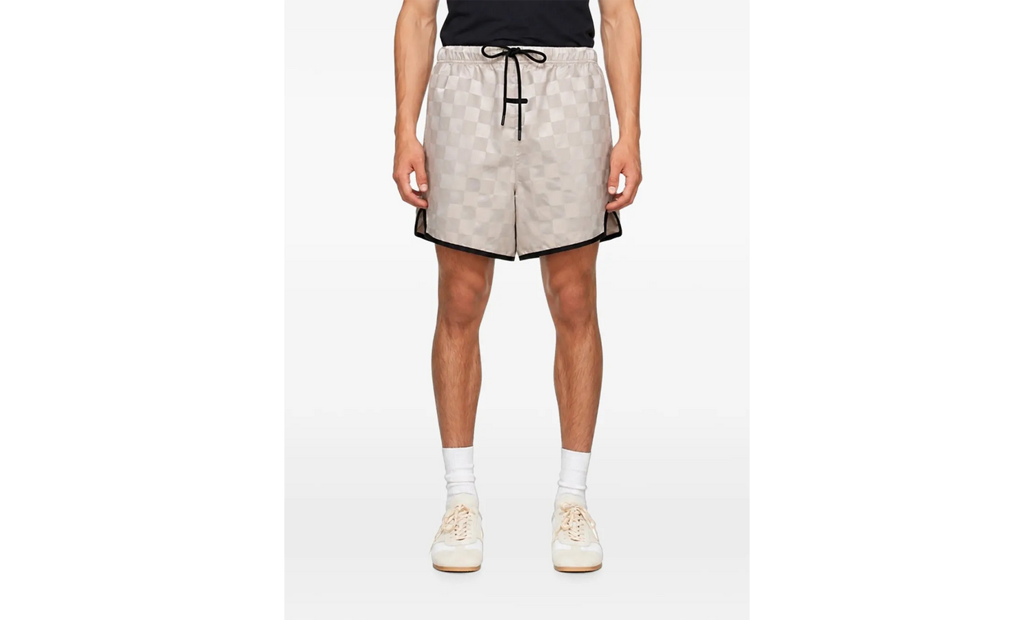 Essentials Nylon Checkered Gym Short "Seal" RW00301 0225