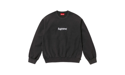 Washed Box Logo Crewneck "SS25 - Black" SU25156