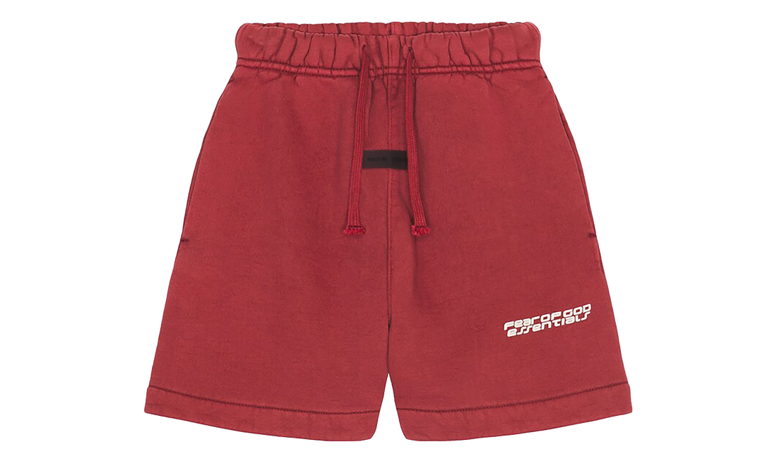 Essentials Heavy Fleece Classic Sweatshort GS "Crimson" 785HO254481K