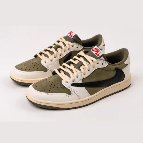 Travis Scott x Air Jordan 1 Low OG “Medium Olive” Secondary image