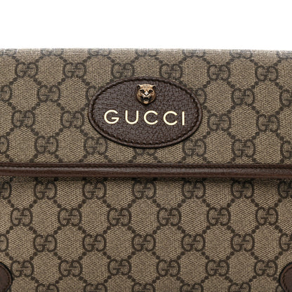 GG Supreme Monogram Neo Vintage Web Belt Bag Brown