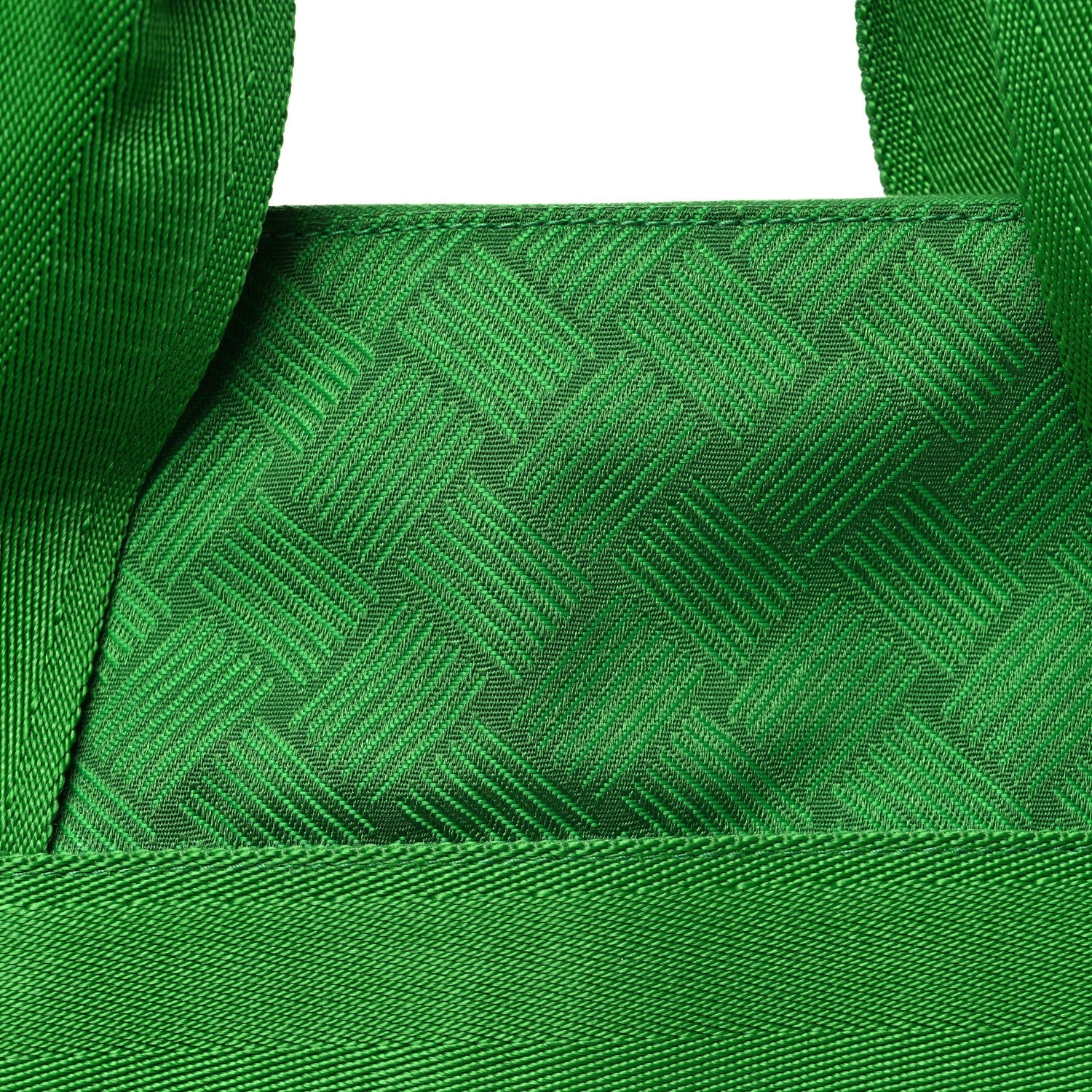 Econyl Jacquard Nylon Woven Pattern Garment Bag Green