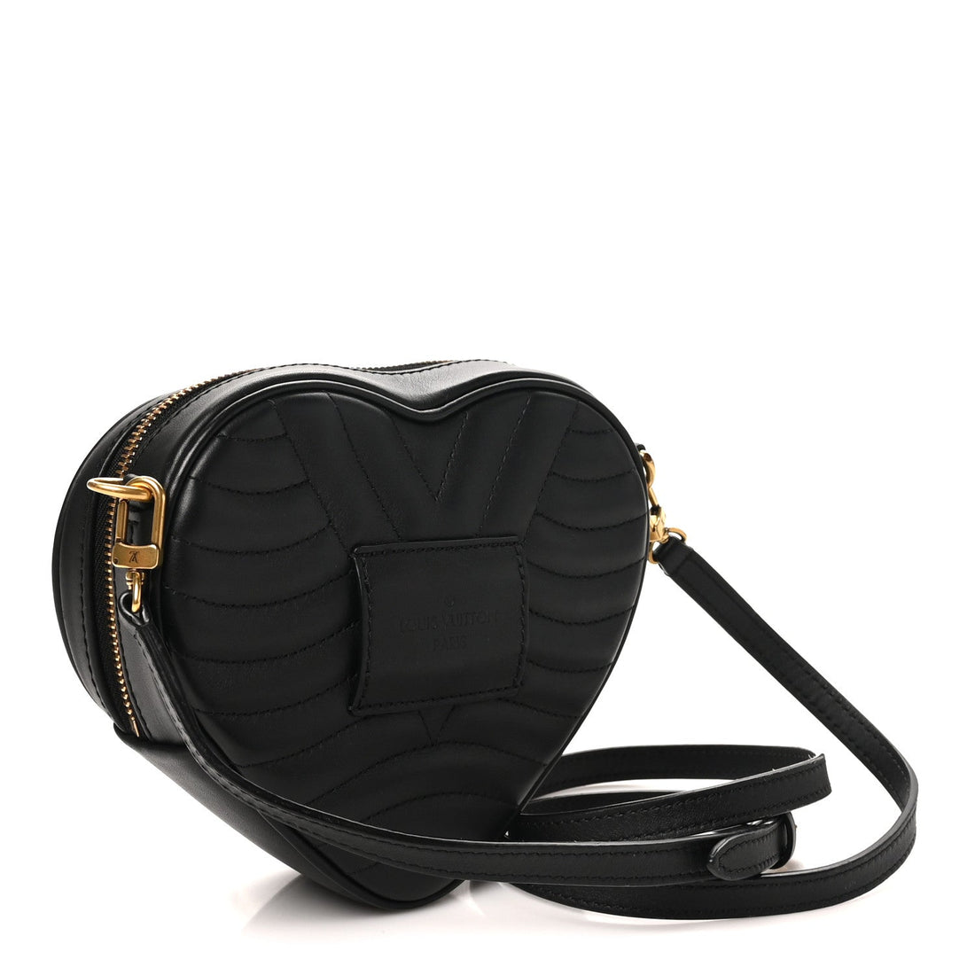 Calfskin New Wave Heart Bag Black