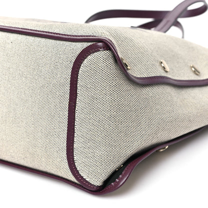 Canvas Medium Bond Shopper Tote Aubergine