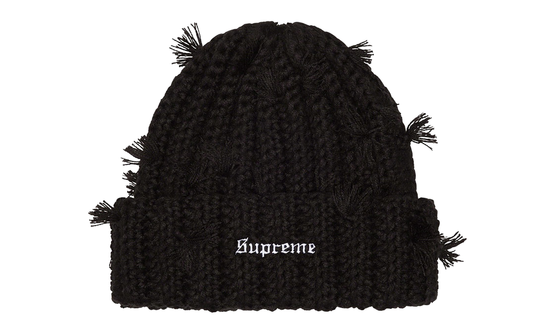 Hand Tied Beanie "FW23 - Black" SU27012