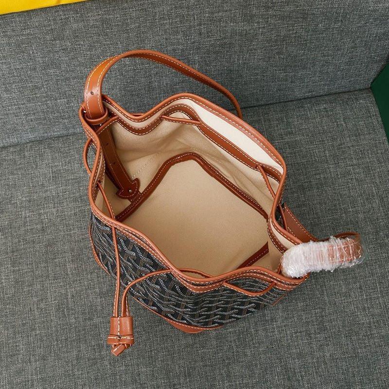 Goyard Petit Flot Bucket Bag In Goyardine Canvas Shoulder Bag ✨