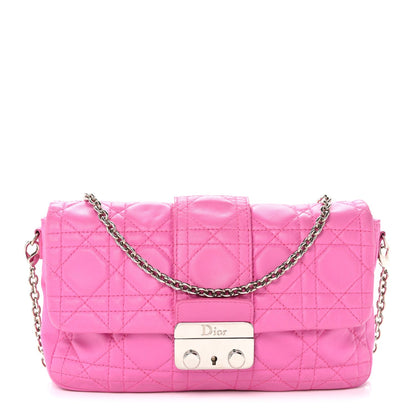Lambskin Cannage Miss Dior Promenade Pouch Fuchsia