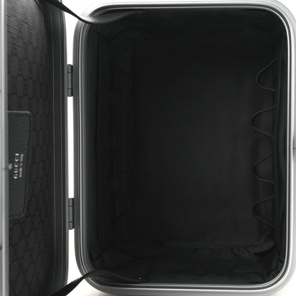GG Supreme Monogram Aluminum Porter Beauty Case Silver