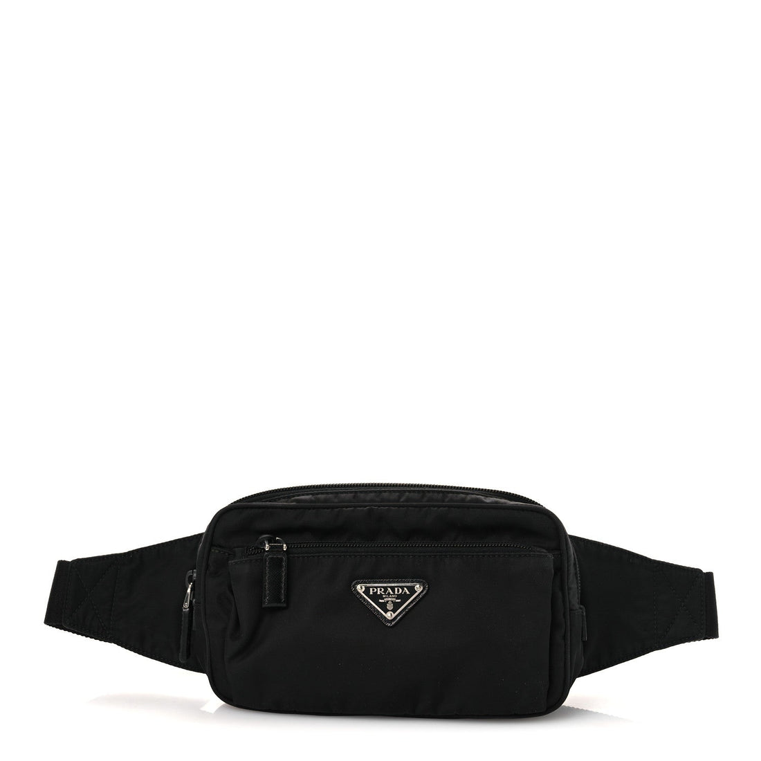 Re-Nylon Saffiano Belt Bag Black