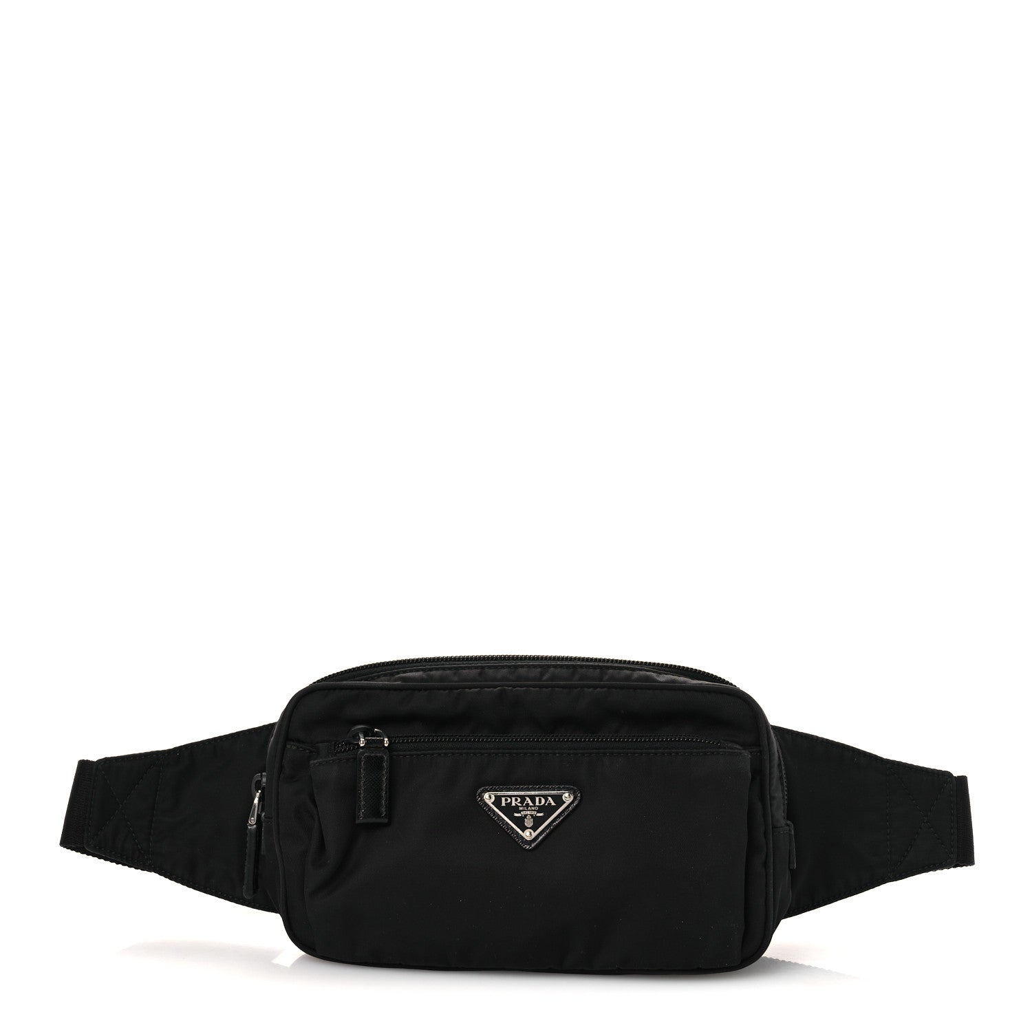 Re-Nylon Saffiano Belt Bag Black