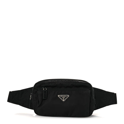 Re-Nylon Saffiano Belt Bag Black