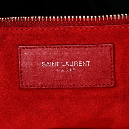 Calfskin Studded Classic Duffle 6 Red