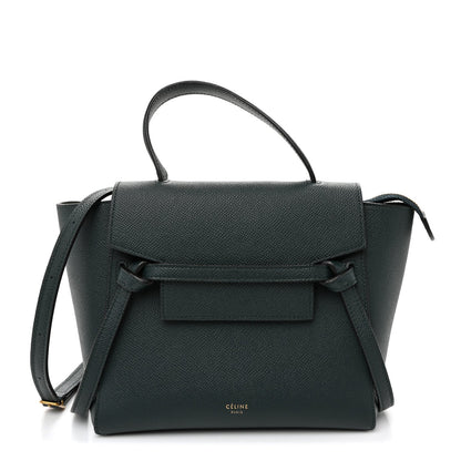 Grained Calfskin Nano Belt Bag Abyss Blue