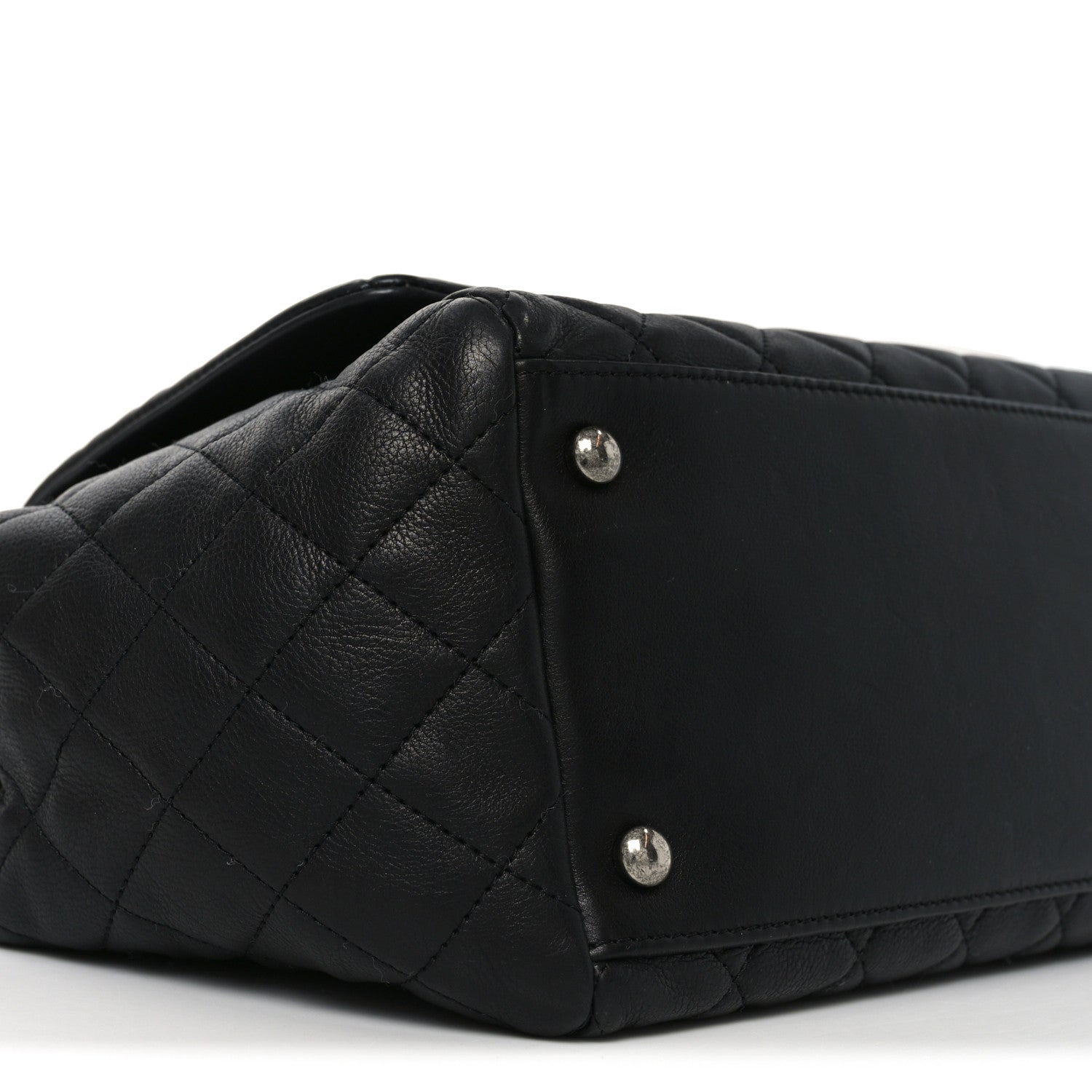 Calfskin Quilted Istanbul Accordion Flap Black